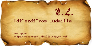 Mészáros Ludmilla névjegykártya